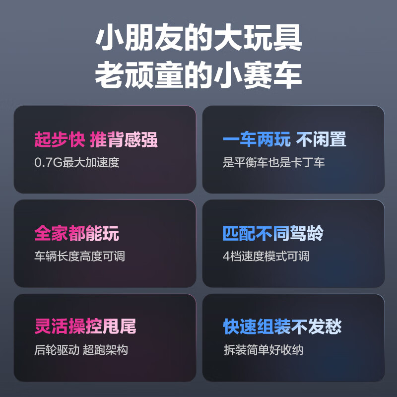 九号（Ninebot）miniPRO2平衡车卡丁车套装（包含卡丁车改装套件+白色miniPRO2平衡车）