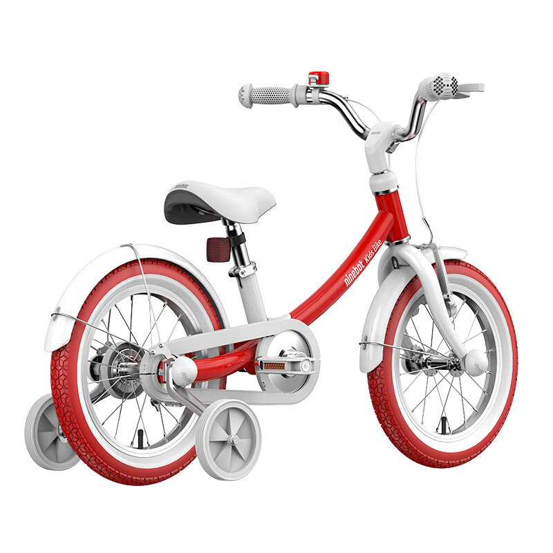 Ninebot九号儿童自行车脚踏车带辅助轮 小孩宝宝男女童2-3- 4-5-6岁铝合金单车14英寸